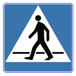 Znak drogowy D-6: przejście dla pieszych